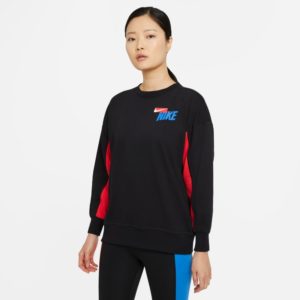 Nike Dri-FIT Get Fit Fleece Graphic Women's Fleece Graphic Training Crew (DA0391-010)