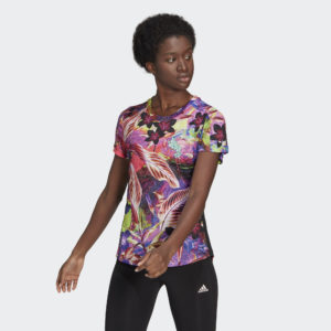 Adidas Own The Run Floral Tee (GK6971)