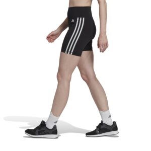 Adidas Training Essentials 3-Stripes High-Waisted Short Leggings (HK9964)