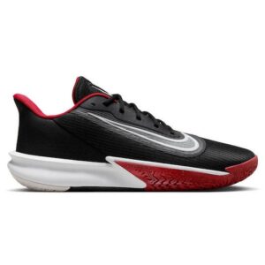 Nike Precision 7 Χαμηλά Μπασκετικά Παπούτσια Μαύρο / University Red / Λευκό(FN4322-002)