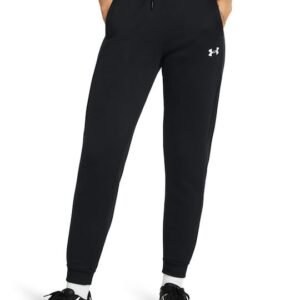 Under Armour Παντελόνι Γυναικείας Φόρμας με Λάστιχο Μαύρο Fleece-Γυαλιστερό(1386510-001)