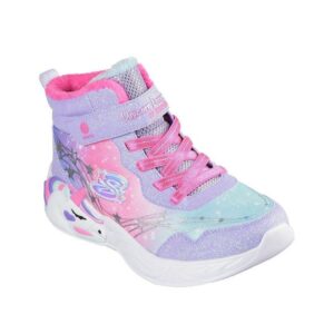 Skechers Παιδικά Sneakers High με Φωτάκια Μωβ(303057L-LVHP)