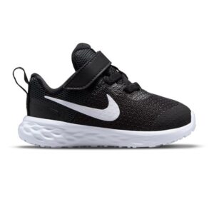 Nike Revolution Αθλητικά Παιδικά Παπούτσια Running με Σκρατς Black / White / Dk Smoke Grey(DD1094-003)