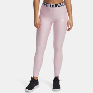 Under Armour Women's HeatGear® Rib Leggings Prime Pink/ White (1388693-647)