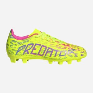 adidas Παιδικά Ποδοσφαιρικά Παπούτσια Predator Club με Τάπες Κίτρινα