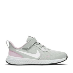 Nike Revolution 5 Αθλητικά Παιδικά Παπούτσια Running με Σκρατς Photon Dust / White / Pink Foam