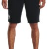 Under Armour Rival Terry Αθλητική Ανδρική Βερμούδα Μαύρη(1361631-001)