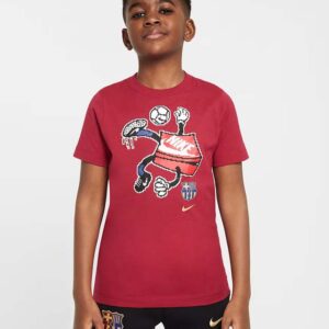 Nike Μπαρτσελόνα Ποδοσφαιρικό T-Shirt Nike για μεγάλα παιδιά (FZ0173-620)