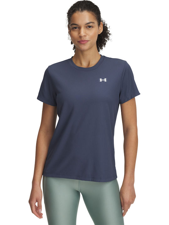 Under Armour Γυναικείο Αθλητικό T-shirt Fast Drying Μπλε(1389852-044)