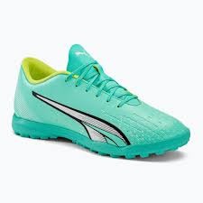 Puma Ultra Play Turf Soccer Shoes 107226 03 ELECTRIC PEPPERMINT-PUMA WHITE-FAST YELLOW