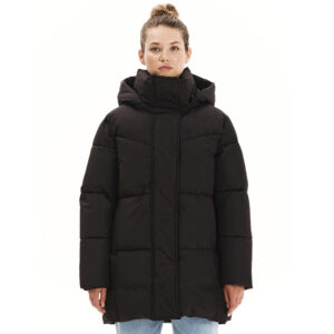 EMERSON ΓΥΝΑΙΚΕΙΟ ΜΠΟΥΦΑΝ PUFFER ΠΑΡΚΑ ΜΕ ΑΠΟΣΠΩΜΕΝΗ ΚΟΥΚΟΥΛΑ (252.EW10.87-BLACK)