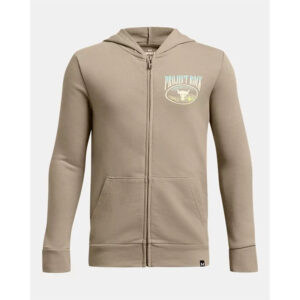 Under Armour Boys' Project Rock Full-Zip Hoodie Timberwolf (1384090-203)