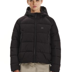 EMERSON ΓΥΝΑΙΚΕΙΟ ΜΠΟΥΦΑΝ PUFFER ΜΕ ΚΟΥΚΟΥΛΑ (252.EW10.91-BLACK)