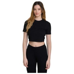 Target Γυναικεία κοντομάνικη μπλούζα Rib Viscose Crop Top (S24-66408-10)