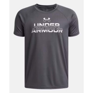 Under Armour Tech™ Split Wordmark Boys' Short Sleeve (1383010-027)