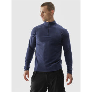 4F Men's thermoactive fleece underwear (top) - navy blue (4FAW23UFLEM034-31S)