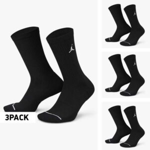 Jordan Jumpman Cush Poly Crew 3-Pack Unisex Socks (DX9632-010)