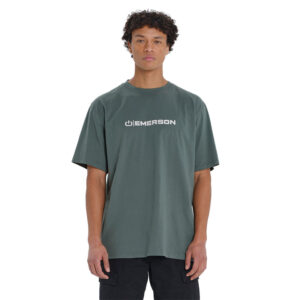 EMERSON LOGO ΑΝΔΡΙΚΟ ΚΟΝΤΟΜΑΝΙΚΟ T-SHIRT (261.EM33.03-SILVER-PINE)