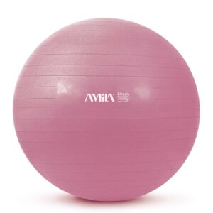 AMILA Μπάλα Γυμναστικής 65 cm - Ροζ (95848)