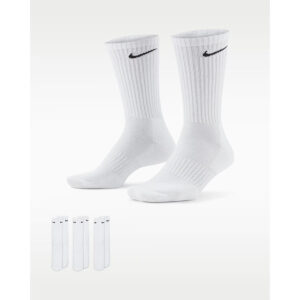 Nike Everyday Cushioned Κάλτσες προπόνησης μεσαίου ύψους (τρία ζευγάρια) (SX7664-100)